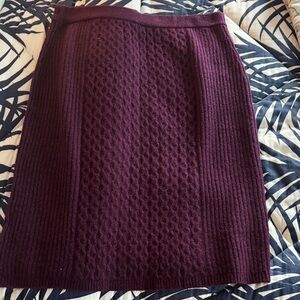 NWT. Talbots Deep burgandy sweater mini Pencil Skirt. Size XL